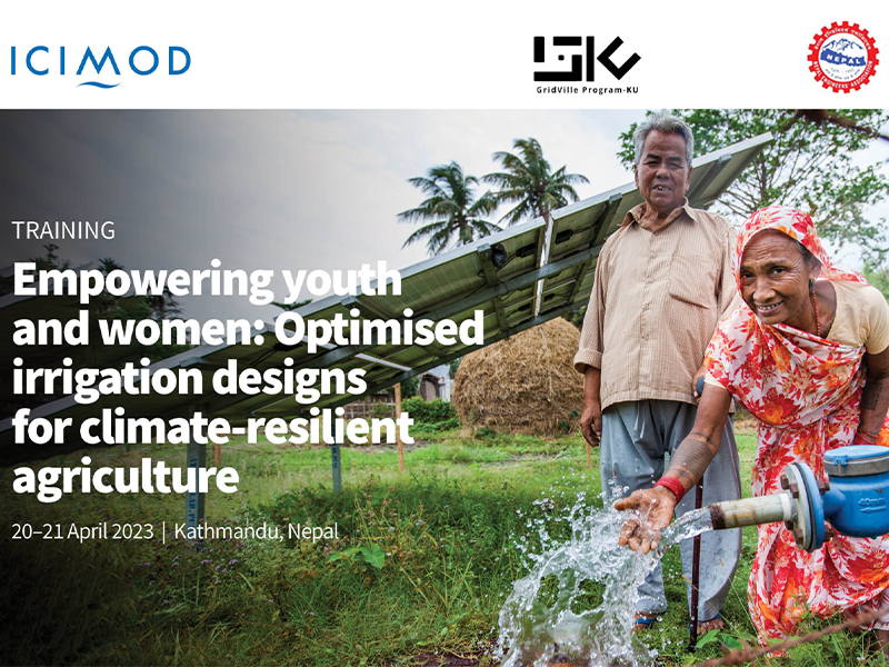Two-day training on “Empowering Youth and Women: Optimized Irrigation Designs for Climate-Resilient Agriculture”