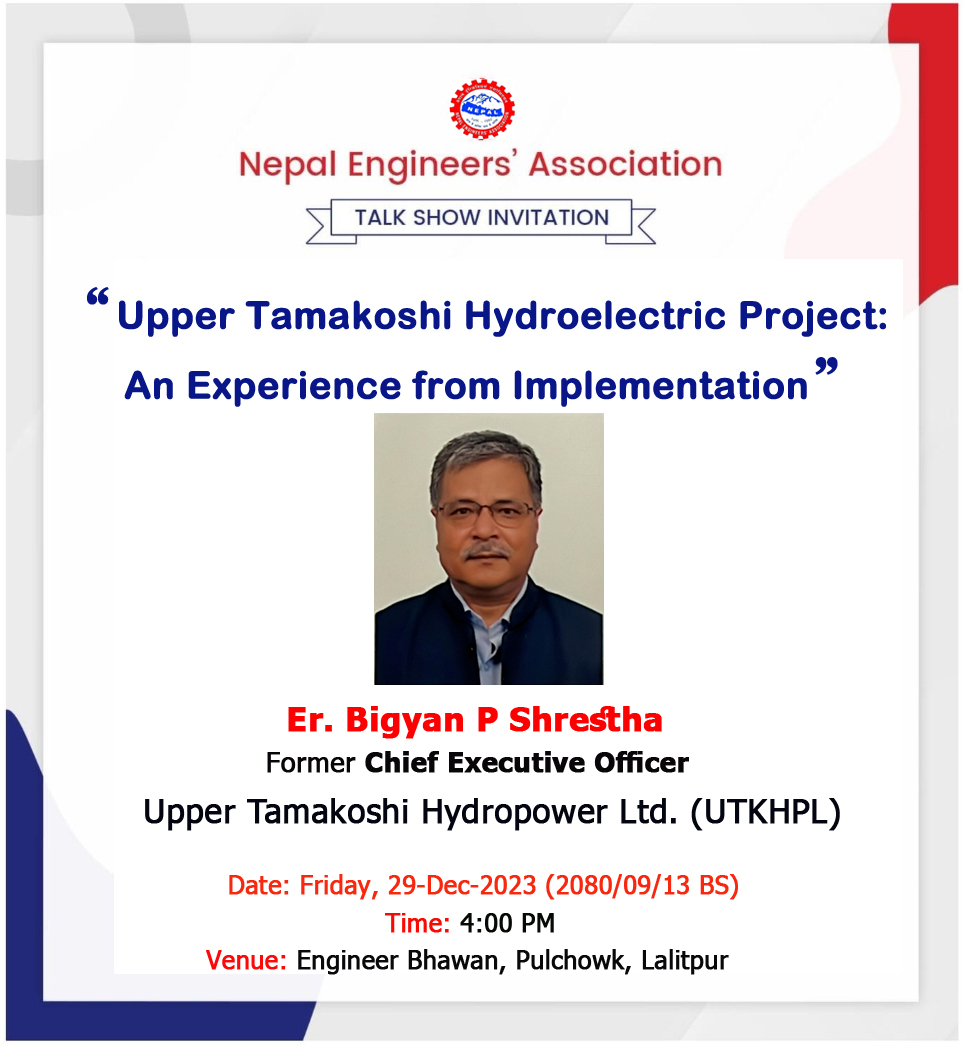 Upper Tamakoshi Hydroelectric Project: An Experience from Implementation